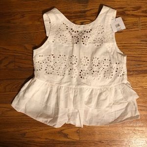 Brand new with tags topshop white lace shirt